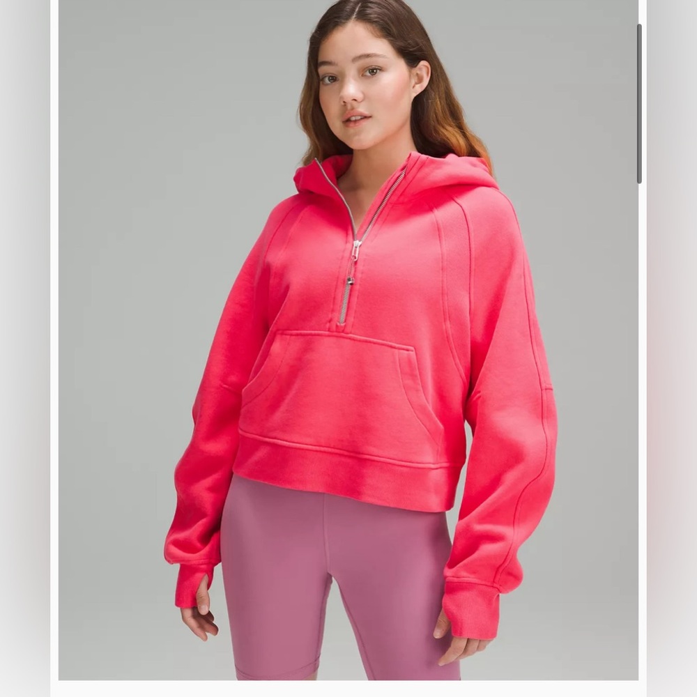 NWT Lululemon Scuba Oversized Half Zip Hoodie in Lipgloss Size M/L